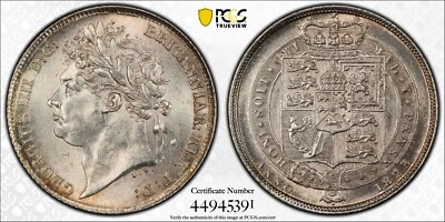GREAT BRITAIN 1825 6 Pence / Sixpence PCGS MS64 - Image 1 of 2