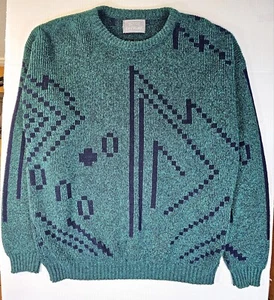 Vintage Le Tigre Geometric Sweater - Women's XL - Picture 1 of 5