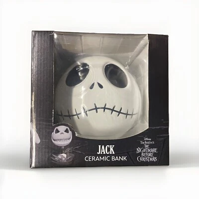 Banco de moedas de cerâmica The Nightmare Before Christmas Jack Skellington Head - Imagem 1 de 4