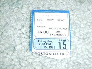 1978 Kansas City Kings v Boston Celtics Basketball Cedric Maxwell 27 pts. 12/15 - Picture 1 of 1
