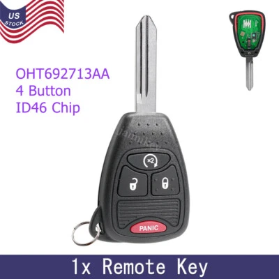 Para 2010 2011 2012 2013 2014 2015 2016 2017 Jeep Patriot Mando a distancia Coche Llavero 4Btn Foto 1 de 4