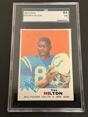 1969 Topps #160 Roy Hilton Colts SGC 7 NM 014 - Image 1 of 3