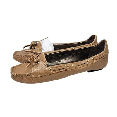 NEW Talbots 6 Camel Brown Leather Driving Loafer Classic Minimalist Casual  - Image 1 of 4