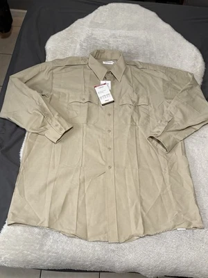 New Elbeco Paragon Plus Premium Poplin Work Uniform Long Sleeve Size 18.5 36/37 - Image 1 of 4