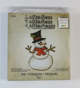 Sizzix Tim Holtz Alterations ASSEMBLY SNOWMAN Bigz Die 658770 Retired Winter - Picture 1 of 6