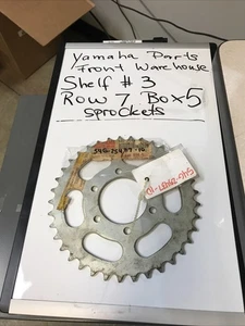 YAMAHA 54G-25437-10-00 Sprocket NEW OLD STOCK WILL SHOW RUST AND SCUFFS - Picture 1 of 6