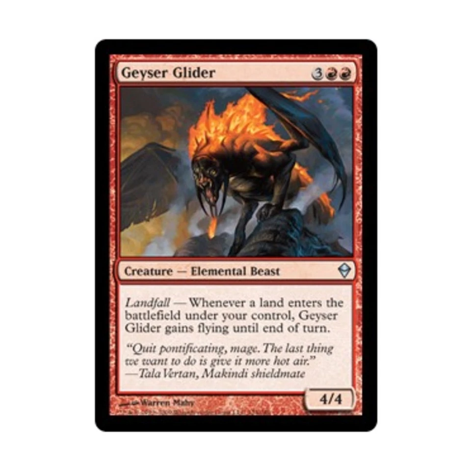 WOTC MtG Zendikar Geyser Glider (U) (x4) NM - Image 1 of 1