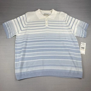Alfred Dunner Lightweight Short Sleeve Sweater Women 2X Striped Pullover Top - Picture 1 of 10