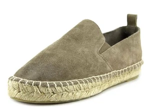 Vince Robin Suede Slip On Shoes Flats Loafer Womens Sz 7 Espadrille Taupe - Picture 1 of 10