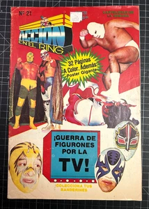 RARE Vintage Mexican Magazine Accion En El Ring #21 1991 Mil Mascaras Canek - Bild 1 von 3