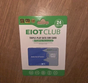EIOTCLUB Data SIM Card Triple Play for Yr- No Contract, Support Unlocked - Picture 1 of 2