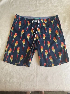 Bañador Bonobos Hombre Talla Mediana Loros Tropical Piscina Playa Resort Colorido Foto 1 de 4