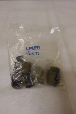 LITTON VEAM 10-Pin Connector Kit & Hardware - Olive Drab Green, Gold Plated Pins - Image 1 of 4