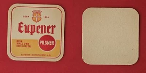 Tapa de cerveza Eupener cervecería cerveza montaña rusa beermat - Imagen 1 de 1