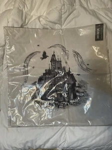 Pottery Barn Wednesday Halloween Pillow Cover Addams Family NEW 20" Square - Picture 1 of 5