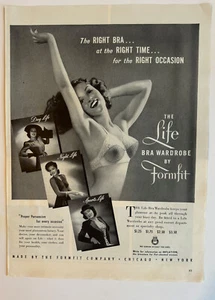 1941 Formfit Life Bra Wardrobe Vintage Print Ad - Picture 1 of 1
