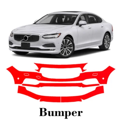 Película de protección de pintura PPF precortada para parachoques delantero para Volvo S90 Momentum 2017-2020 Foto 1 de 4