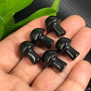 10pcs natural obsidian Mushroom Quartz Crystal Reiki healing gem - Picture 1 of 10