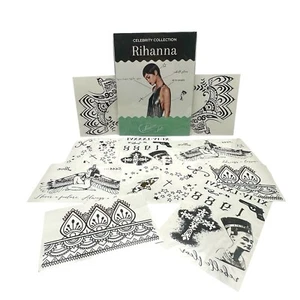 Rihanna Temporäre Tattoos Andrucker Lebensgroß, realistisch und hautsicher. NEU - Bild 1 von 9