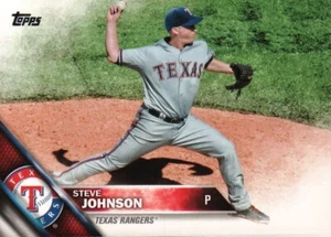 2016 Topps Baseball #516 - Steve Johnson - Texas Rangers 16-819 - Picture 1 of 2