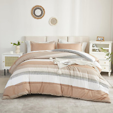 Litanika Beige California King Comforter Set, 3 Select Size, Color 