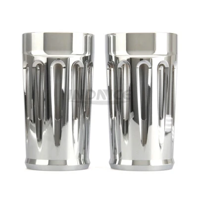 CUBIERTA DESLIZANTE HORQUILLA CROMADA para Harley Touring Road King Tri Glide FLHTCUTG 80-19 Foto 1 de 4