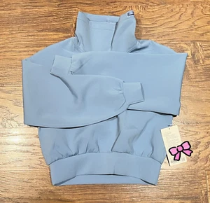 NUOVO maglione donna Lululemon full flourish blu salice taglia 6 - Foto 1 di 7