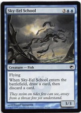 Sky-Eel School *PLAYSET* Magic MtG x4 Scars of Mirrodin SP