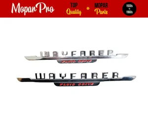 Dodge Wayfarer 1950 emblema 1300171 Chryco placa de identificación convertible nuevo - Imagen 1 de 9