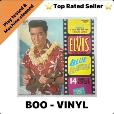 Elvis Presley - Blue Hawaii  Original Soundtrack Album Lp Vinyl Record EX / VG+ - Image 1 of 4