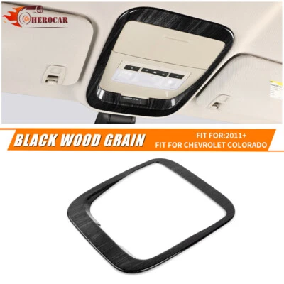 Cubierta de luz de lectura de techo de grano de madera negra para Chevy Colorado/GMC Canyon 2011+ EE. UU. Foto 1 de 4