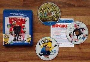 DESPICABLE ME - TRIPLE PLAY EDIT BLU-RAY + DVD + DIGITAL COPY Inc 3 MINI MOVIES - Picture 1 of 7