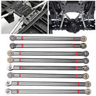 8Pcs Metal Pull Rod Kit Upgrade Modified Parts For Aixal Scx10 1/10 Si Sls