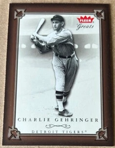 CHARLIE GEHRINGER 2004 FLEER GREATS Karte #10 NM-MT Zustand - Bild 1 von 2