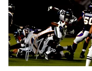 SEATTLE SEAHAWKS SIGNED JUSTIN FORSETT 8X10 PHOTO COLOR NFL L@@K! PROOF! - Picture 1 of 1
