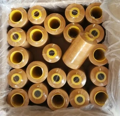 50 Spools GOLD #716 Color Serger Sewing Machine Threads T27  S2 100% Polyester - Image 1 of 4