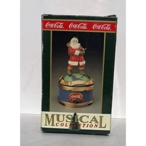 Coca-Cola Musical Collection Santa Music Box Travel Refreshed Christmas Holiday - Picture 1 of 3