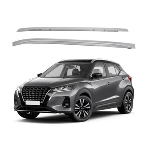 2Pcs for Nissan Kicks 2017-2023 Silver Aluminum Roof Rail Rack Accessories - Picture 1 of 4