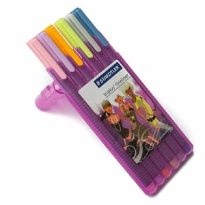 6 bolígrafos Staedtler 334 x Triplus Girlie Fineliner - Juego pastel surtido - rosa - Imagen 1 de 4