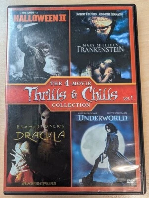 Thrills & Chills Vol 1: Halloween 2 / Frankenstein / Dracula / Underworld (DVD) - Image 1 of 2