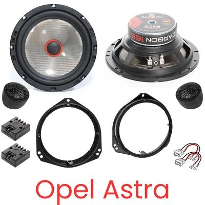 Audio System CARBON 165 Lautsprecher Boxen Set kompatibel für Opel Astra G  - Bild 1 von 4