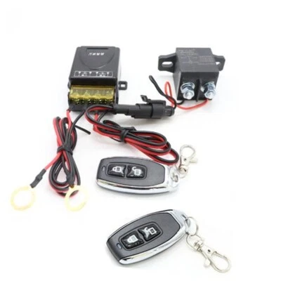 Car Battery Master Kill Switch Disconnect Relay Kit Wireless Dual Remote Control - Image 1 of 4
