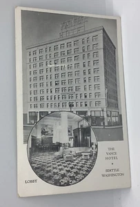 Postcard Vance Hotel Seattle Washington Lobby L316 - Picture 1 of 2