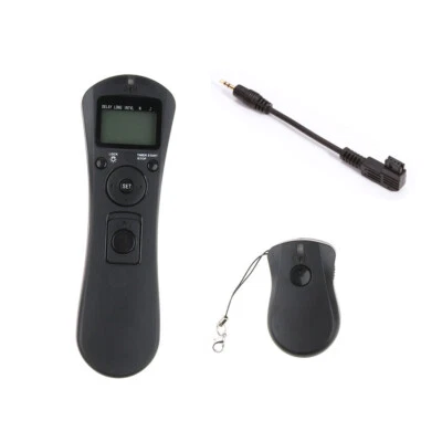 Wireless LCD Remote Timer Control For Sony A65 A57 A900 A700 A350 A300 DSLR - Image 1 of 4