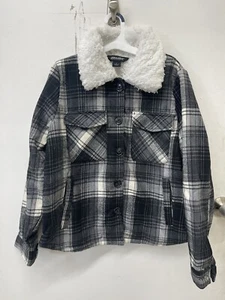 NWOT / JOUJOU Sherpa Lined Shirt Jacket Size / Large - Picture 1 of 3
