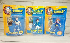 Cubix Robots for Everyone Chip, Connor, and Abby Trendmasters Set - Rare Toy New - Picture 1 of 11