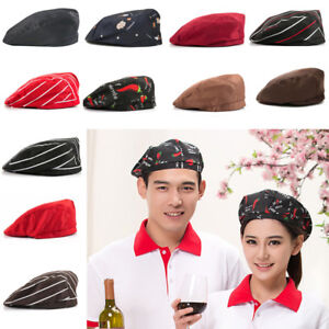Men Women Kitchen Chef Hat Cap Food Service Waiter Cooking Beret Hats Supplies