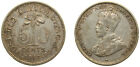 Sri Lanka 1917 50 Cents Silver (.800) VF 5.832g