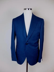 (SIN IMPUESTO ADUANERO) LUIGI BIANCHI SARTORIA Blazer Lana Azul Talla 38 EE. UU./Mediano - Imagen 1 de 12