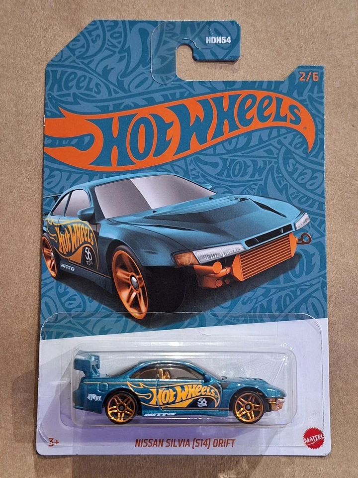 Nissan Silvia (S14) Drift azul 1:64 56 aniversario Hot Wheels Foto 1 de 1